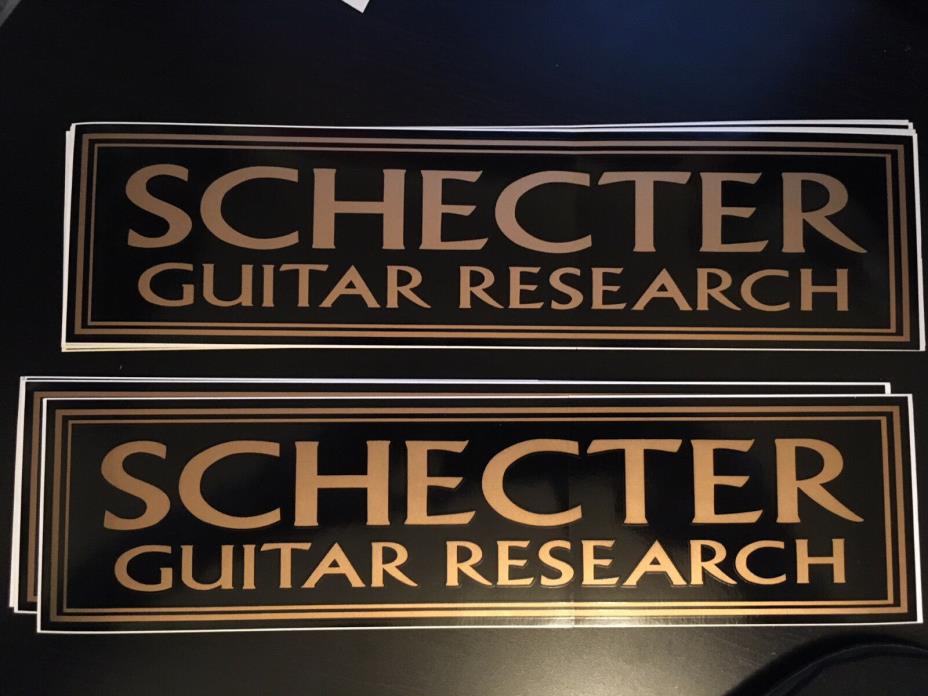 5 Large Schecter Guitar Research Bumper Stickers