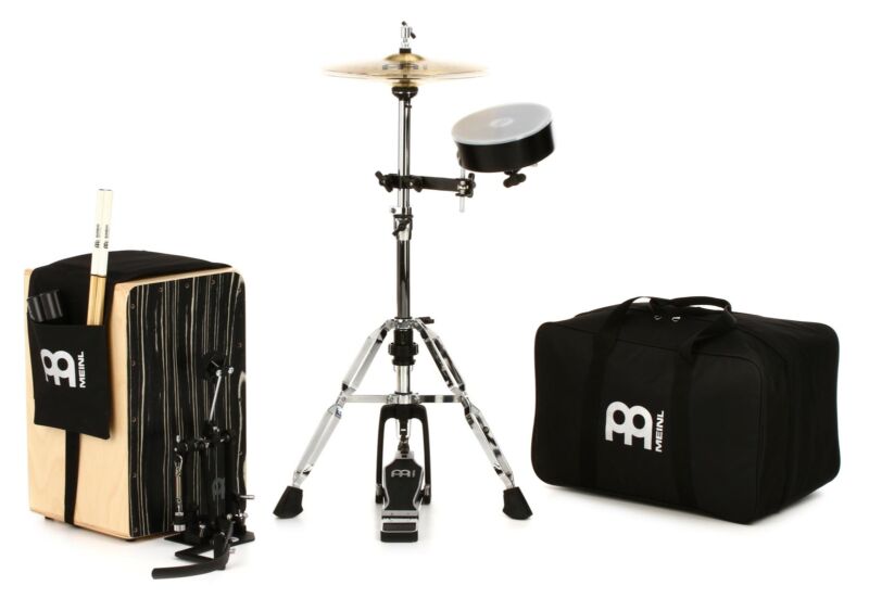 Meinl Percussion Cajon Drum Set with Cymbals and H