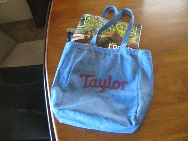Taylor Guitar Canvas Tote Bag