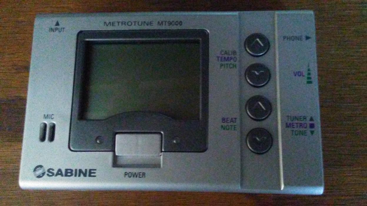 Sabine MetroTune MT9000 Chromatic Tuner & Metronome with Original Sabine Case