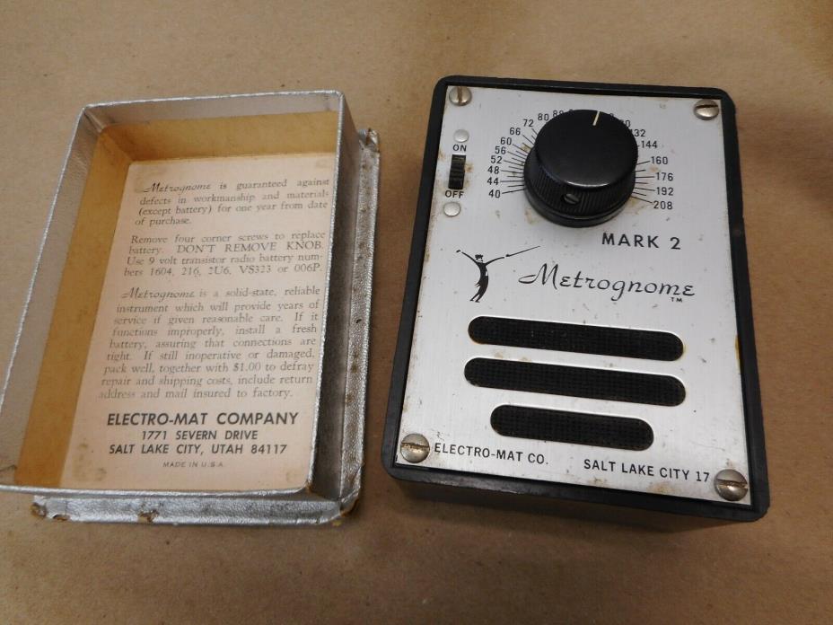 Vintage Electro-Mat Co. Mark 2 Metrognome Metronome