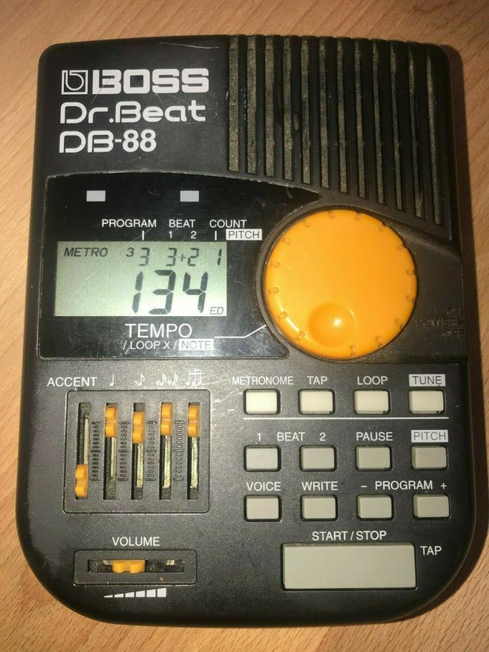 BOSS Dr. Beat DB-88 Talking Electronic Digital Metronome band practice tempo