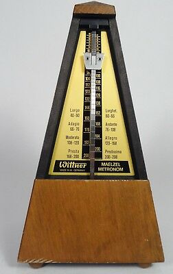 Vintage WITTNER Maelzel Metronome, W. Germany - WORKS!