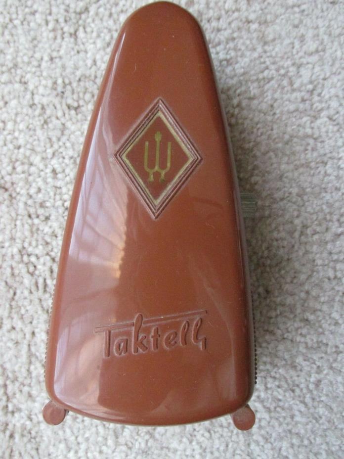 Vintage Mechanical Taktell Metronome from West Germany with original instruction