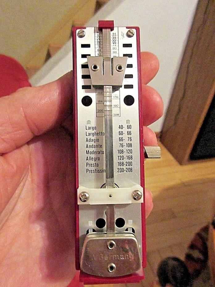 Wittner Taktell Super Mini Metronome Made in West Germany, WORKS GREAT
