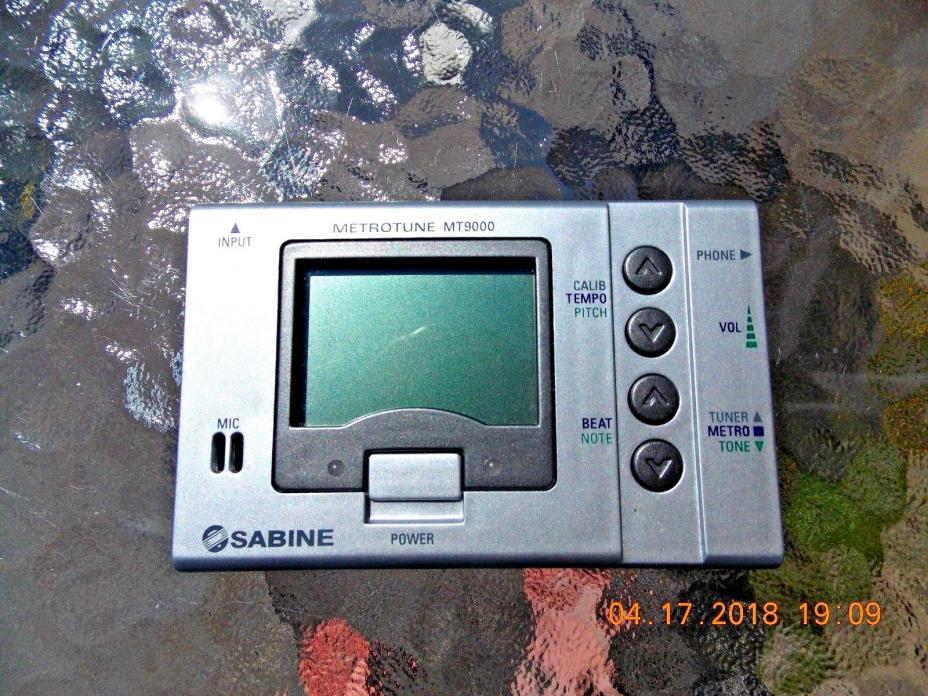 Sabine MT9000 MetroTune Chromatic Tuner Metronome LCD