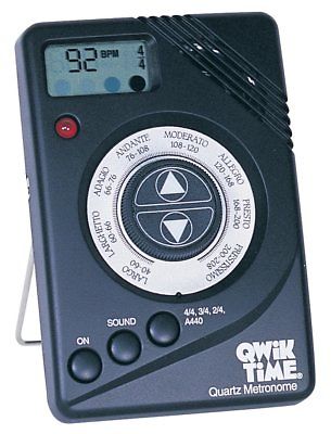 Qwik Time Qt-7 Quartz Metronome  with Digital Display