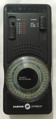 Sabine Zipbeat-6000 Digital Quartz Metronome with Stand Tested Works Great