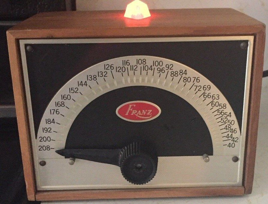Vintage Franz LM-5 Electric Metronome Solid Walnut Case - Works