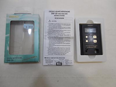 Seiko DM-20 Music Gear Digital Metronome Professional DM-20-440 440 New Battery