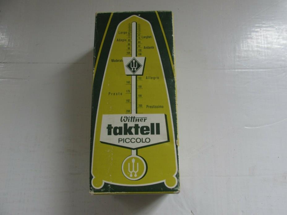 Wittner Taktell Piccolo Key Wound Metronome Dark Brown  with original box