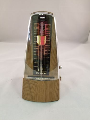 FLEOR Wind-up Mechanical Metronome Teak Color Piano Violin Gutiar Metronome