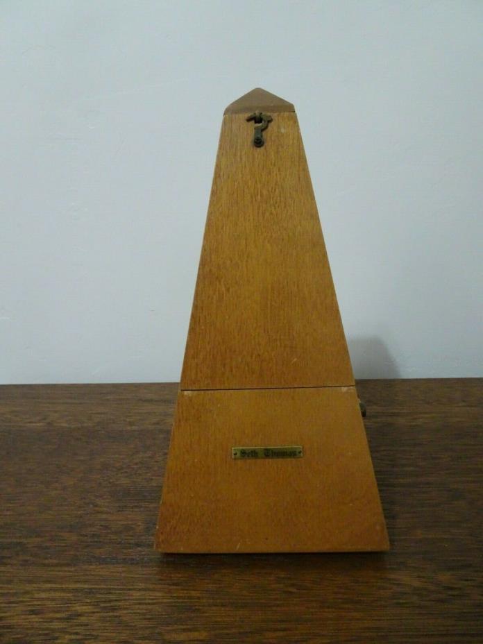 Vintage Seth Thomas, Wood Metronome de Maelzel 5502 #1