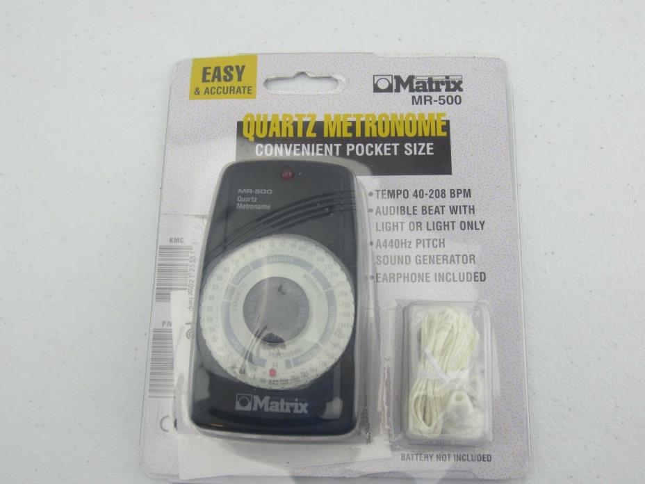 QUARTZ METRONOME MATRIX MR-500-SEALED BRAND NEW ON SALE-POCKET SIZE-VERY RARE!!