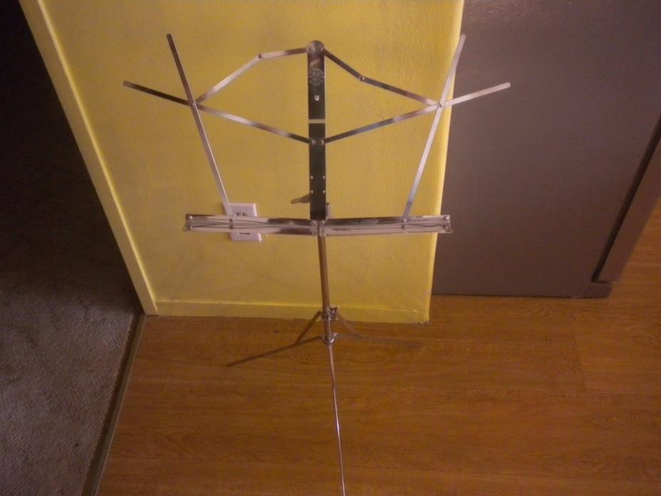 Hamilton No. 600 Folding Sheet Music Stand Portable Adjustable Chrome