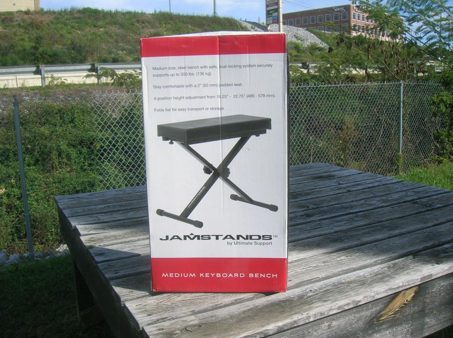Jamstand JS-MB100 Medium Piano or Keyboard Bench by Ultimate Support.