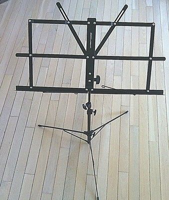 Jamstands Adjustable 18” - 45” Sheet Music Stand Folding Tripod Metal Black Play