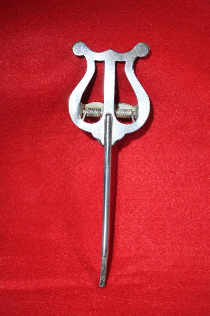 Vintage Silver Plate Sheet Music Holder/Lyre for Marching Bands Instrument