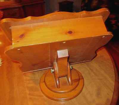 VTG Sheet Music Stand Podium Swivel Wooden Pine Storage Musicians Conductors