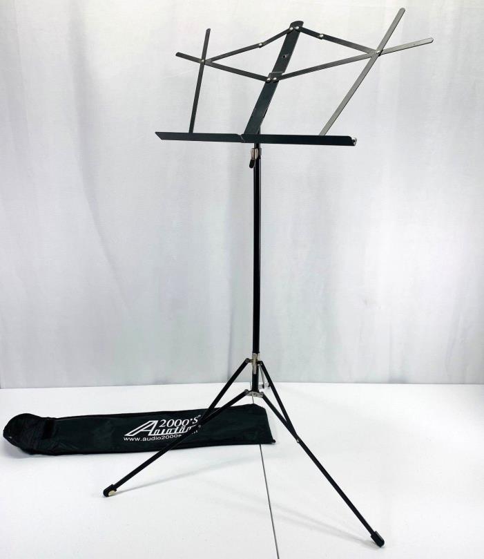 Audio2000'S AST4442GN Portable Sheet Music Stand - Black