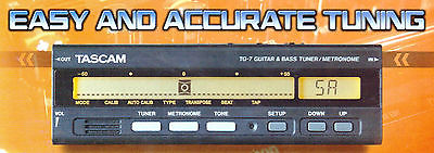 TASCAM TG-7 GUITAR & BASS TUNER/METRONOME.