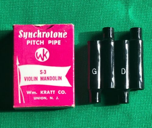 Vintage SYNCHROTONE Pitch Pipe for Violin/Mandolin, S-3, Kratt Co.