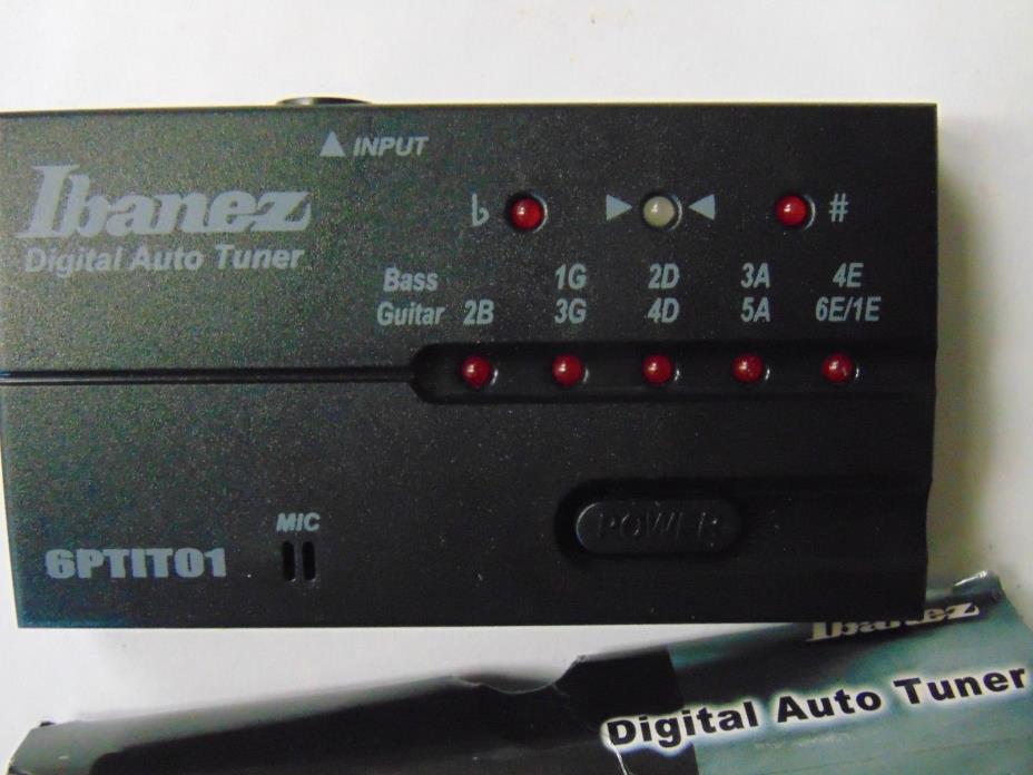 IBANEZ 6PTIT01 Digital Auto Tuner NICE WORKING GUITAR TUNER