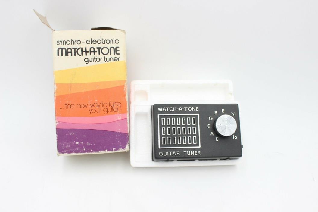 Synchro-Electronic Match A Tone Vintage NOS Guitar Tuner ( #D )