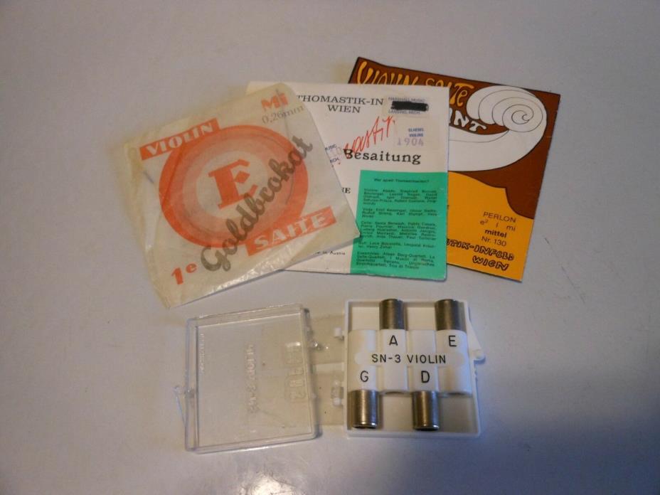 Kratt Super Pitch Pipe SN-3 with 3 Unused Violin Strings
