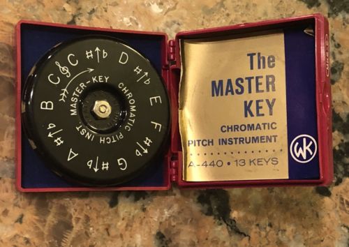 Vintage The Master Key Chromatic Pitch Instrument M. Kratt Company NOS