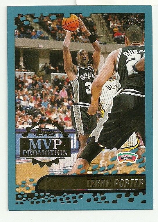 2001-02 Topps MVP Promotion #58 ~ Terry Porter ~ San Antonio Spurs ~ NrM