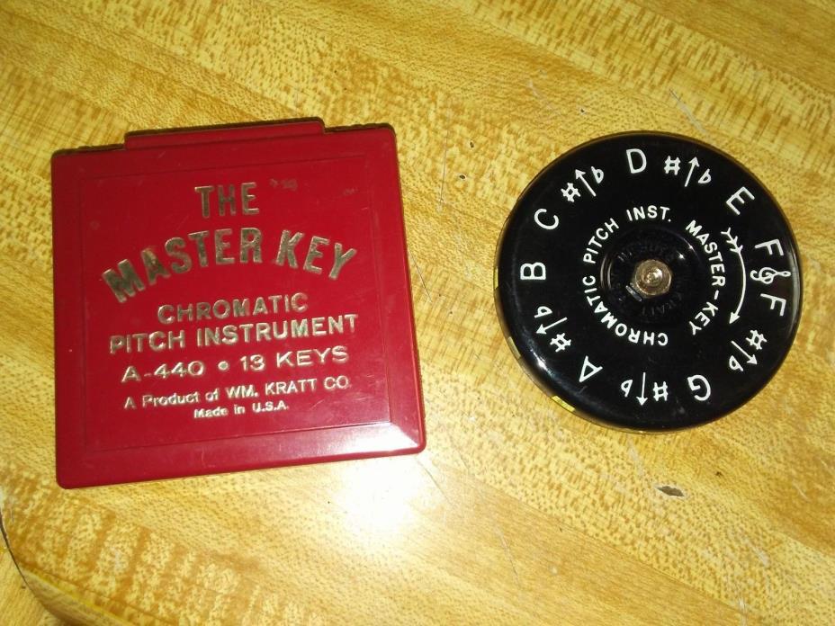 THE MASTER KEY Chromatic Pitch Instrument A-440 • 13 Keys - Music Orig. Box