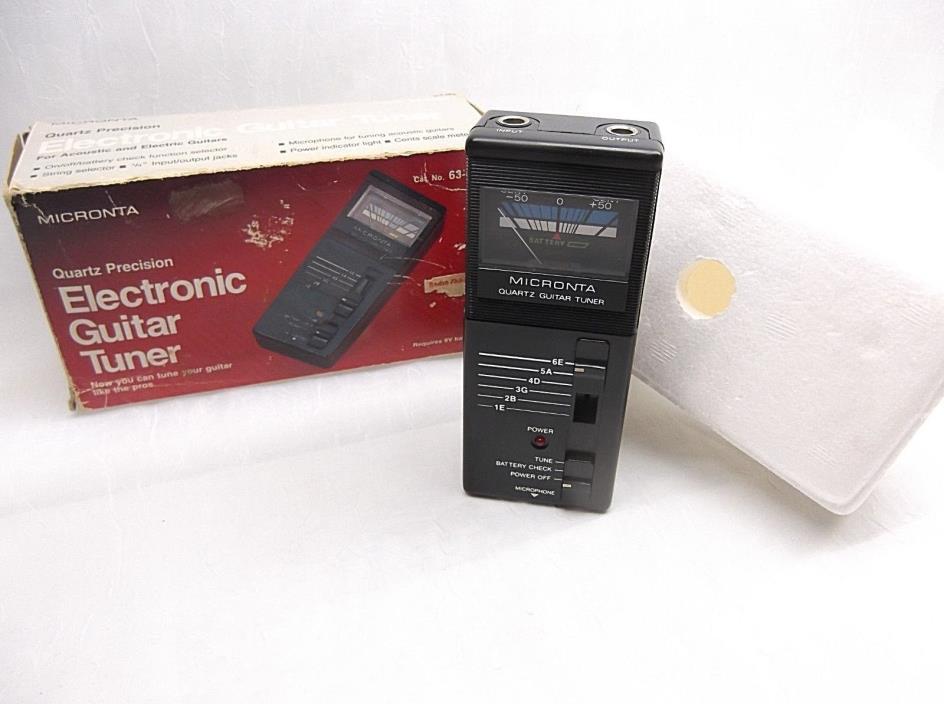 Electronic Guitar Tuner Micronta Quartz Precision