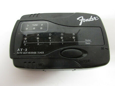 Fender AT-3 Auto Guitar Bass Tuner, Excellent Working Order