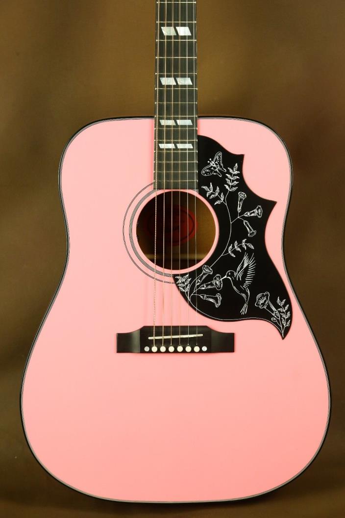 Gibson Hummingbird Pink Rare Acoustic Guitar