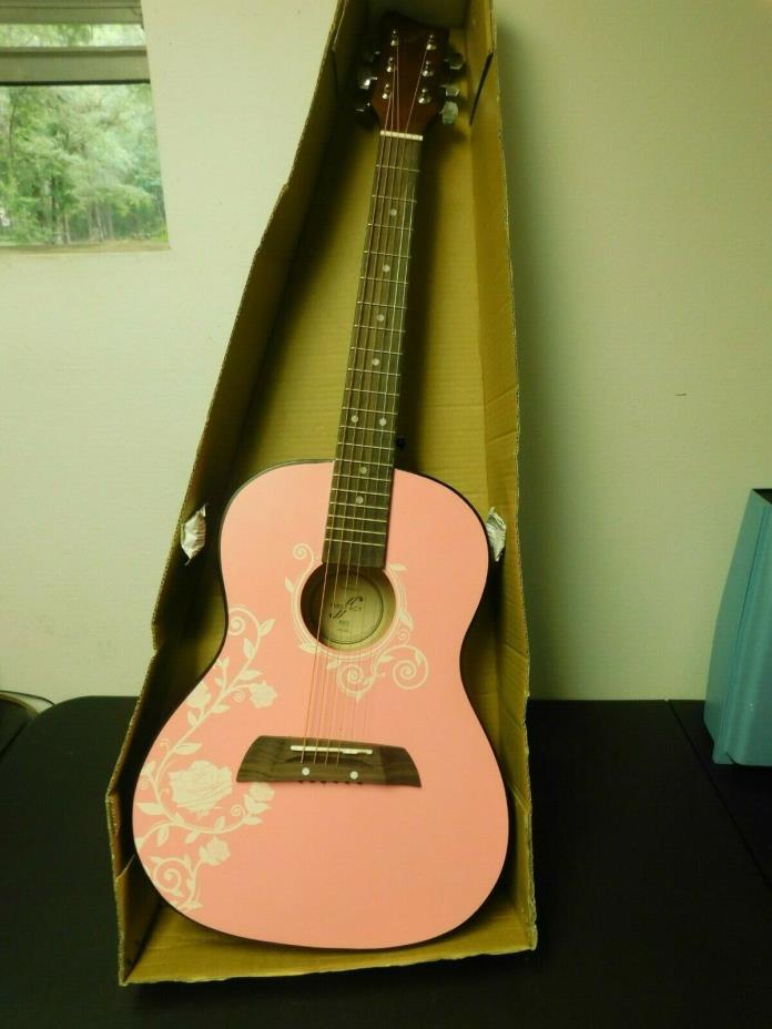 First Act pink Acoustic Guitar MG318 instrument music FREE SHIPPING