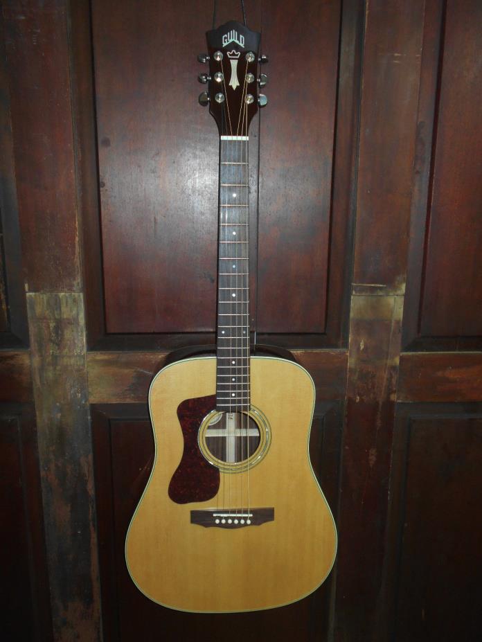 Guild D-150L Acoustic Left-Handed Dreadnaught All Solid Lefty Guitar w/ Case