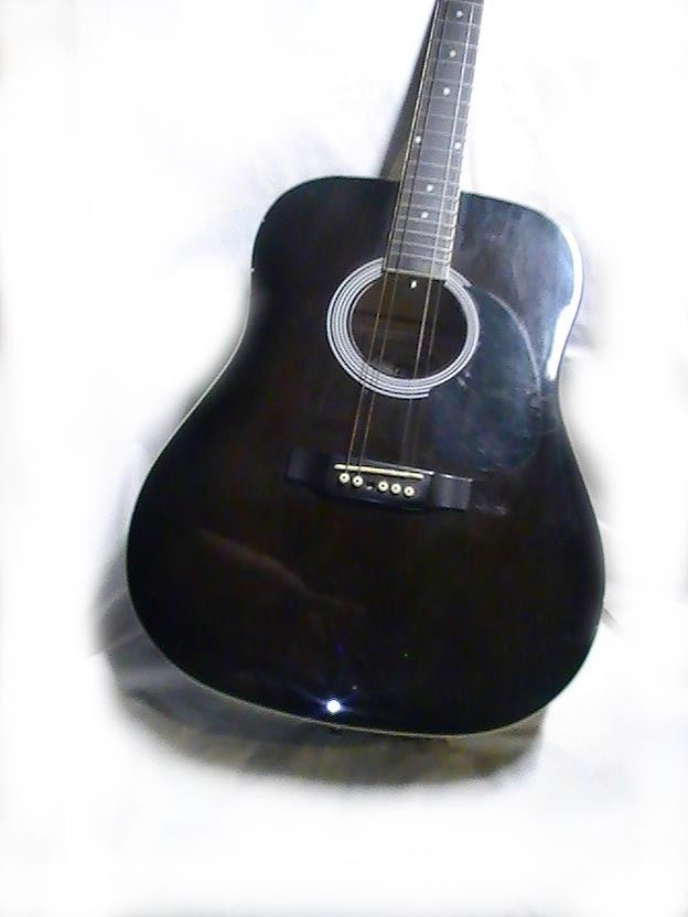 Vintage KAY K536BKS Dreadnought 6 String Acoustic Guitar w/out Case
