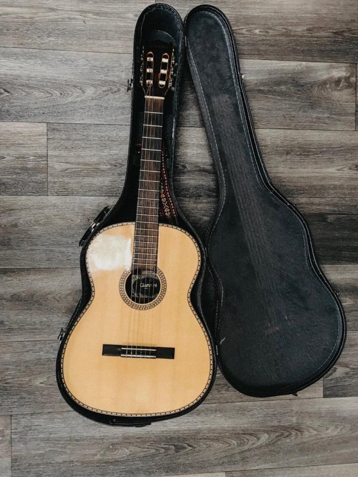 1974 Giannini Acoustic Guitar AWN 300 Made In Brazil W/Case