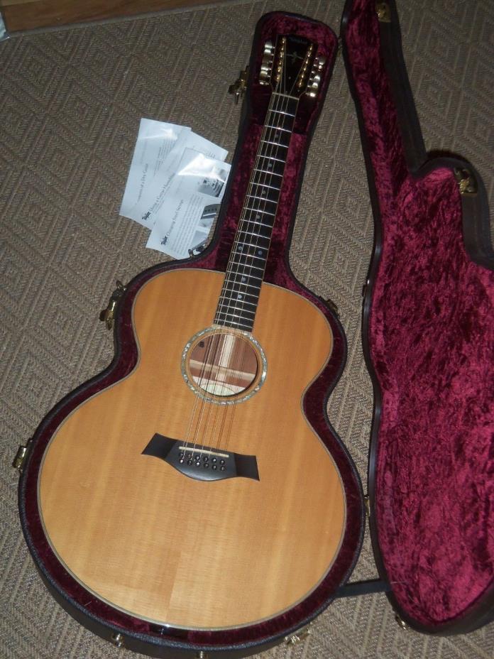 Taylor Custom JU-12 Jumbo 12 String Acoustic Electric Guitar With Case