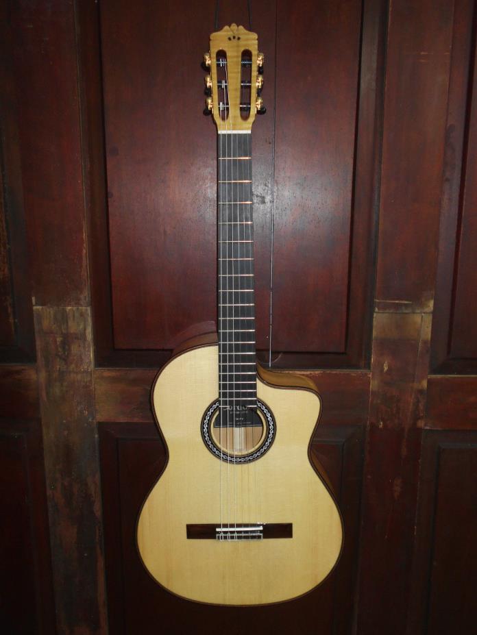 Cordoba GK Pro All Solid Wood Nylon Flamenco Acoustic Electric Guitar w/Case