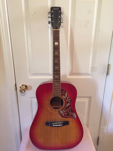 Vintage Encore Left Handed Acoustic Guitar