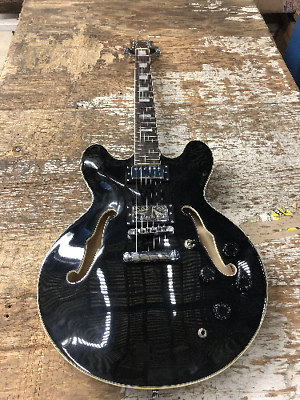 Used Bixby Hollywood Semi Hollow Electric Guitar - Black