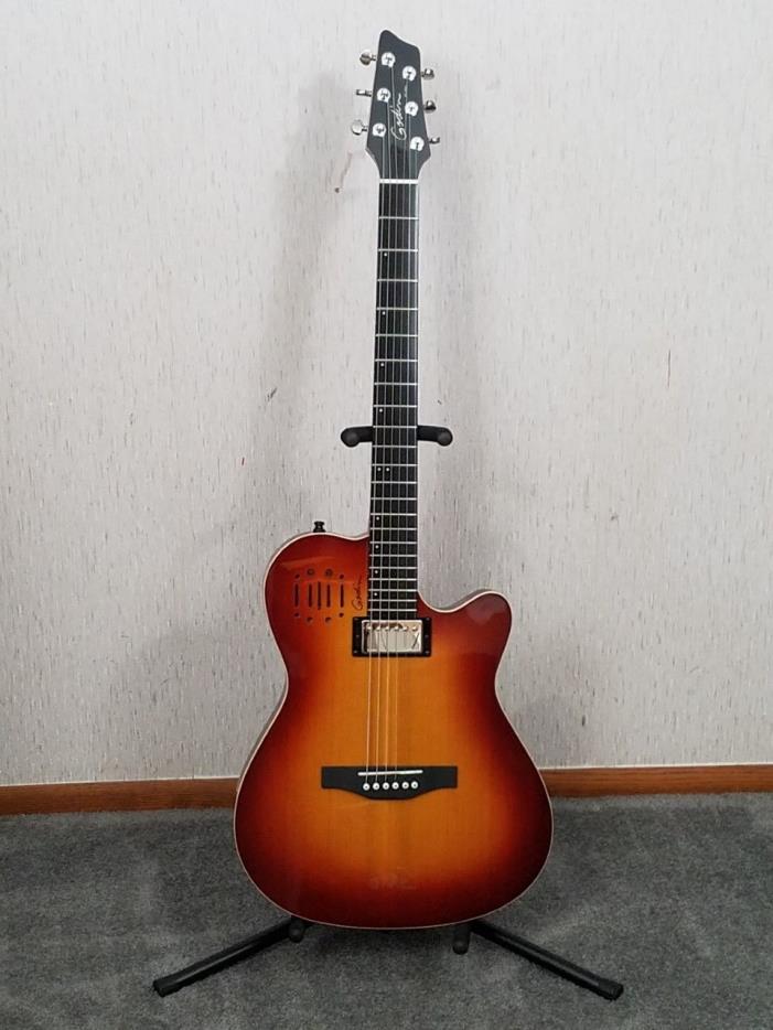 Godin A6 Ultra Cognac Burst HG Semi Acoustic Electric Guitar w/ Godin Gigbag