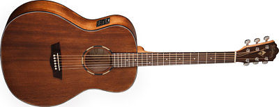 Washburn WLO12SE Woodline Orchestra Solid Mahogany top Acoustic Electric Guitar