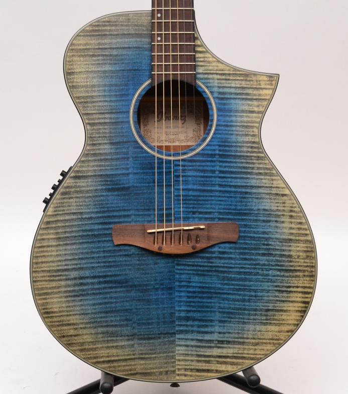 Ibanez AEWC32FMGBL Acoustic-Electric Guitar Glacier Blue Low Gloss