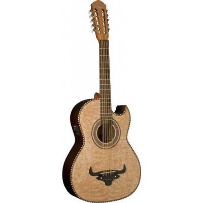 Oscar Schmidt OH32SEQN-O Acoustic Electric Bajo Quinto Maple Top - CITES Safe