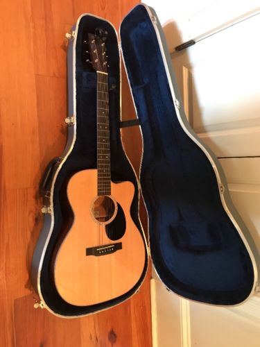 Martin & Co OMC-16E Orchestra Acoustic/Electric Guitar With Case & Strap