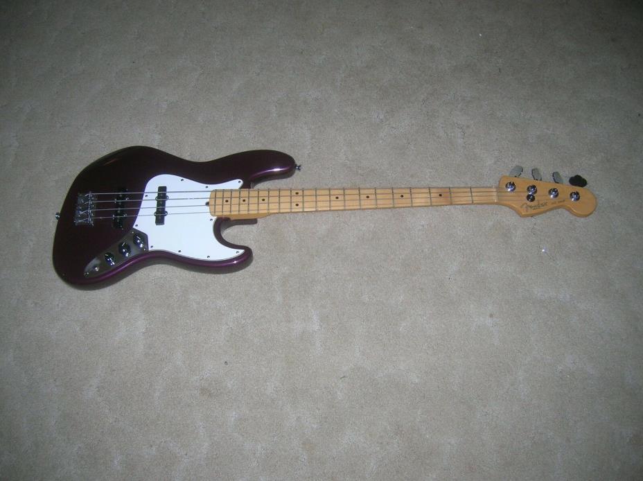 Fender American Standard Jazz Bass Purple Metallic with Fender hardshell case