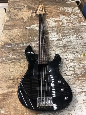USED IBANEZ TR75 BASS NC 34' scale Bass Jet Black Active Ceramic pickups